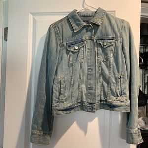 Gap distressed denim jacket